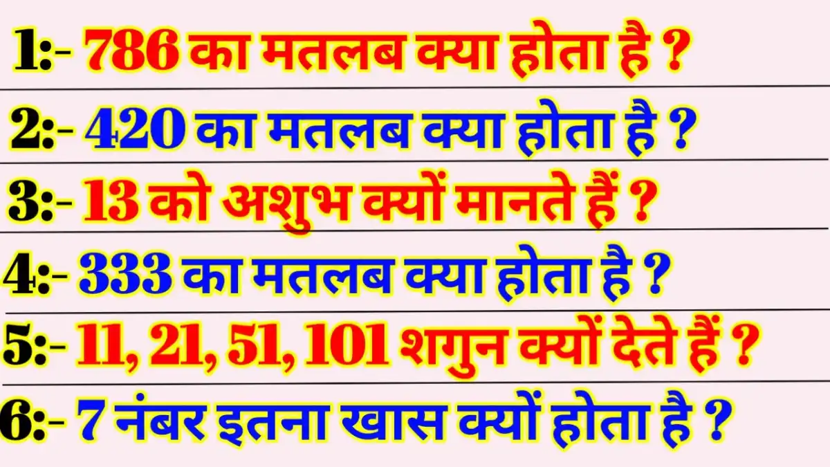 Amazing Facts In Hindi